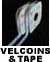 Velcoins and Velcro tape to adhere graphics to displays