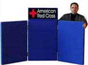 3 Panel Tabe Top Display For American red Cross