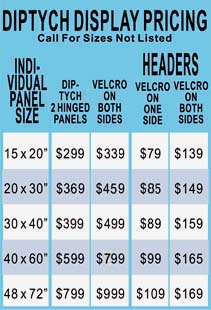 Table Top Displays Pricing